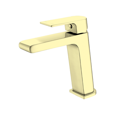 Nero Bianca Basin Mixer Brushed Gold