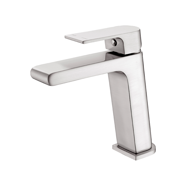 Nero Bianca Basin Mixer Brushed Nickel