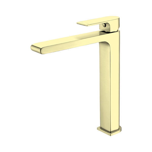Nero Bianca Tall Basin Mixer Brushed Gold