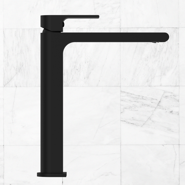 Nero Bianca Tall Basin Mixer Matte Black