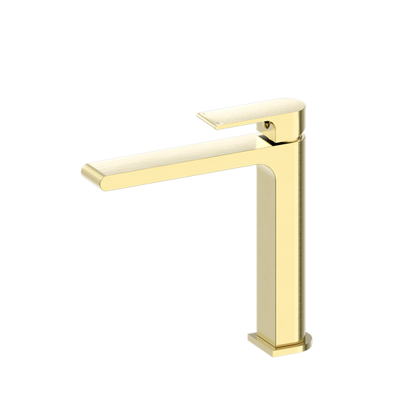 Nero Bianca Mid Tall Basin Mixer Brushed Gold