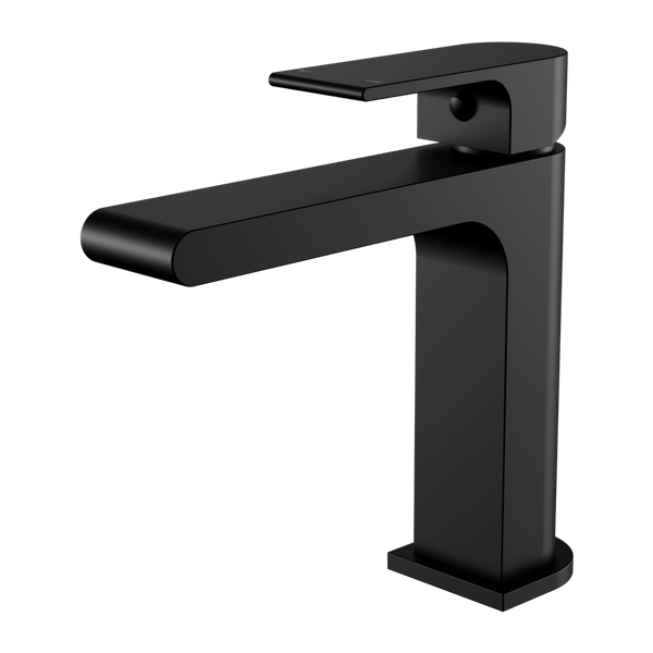 Nero Bianca Basin Mixer Straight Spout Matte Black