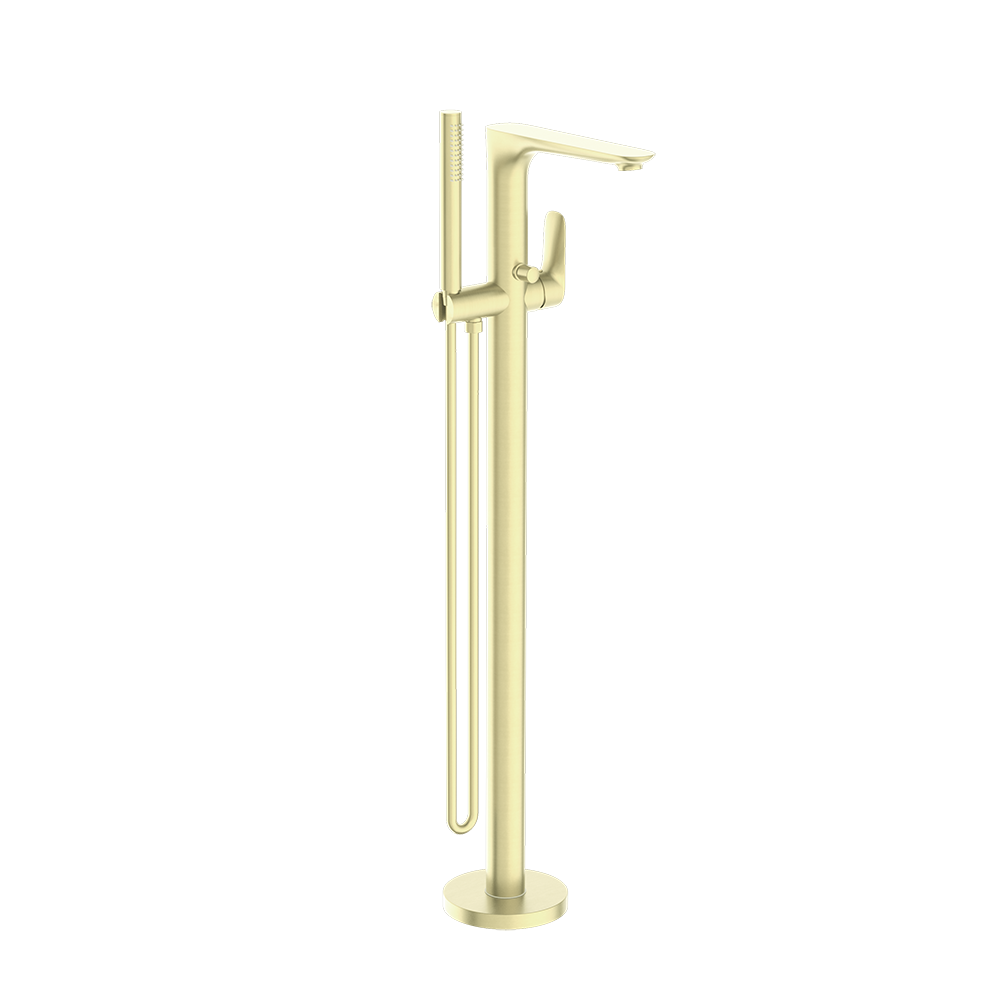 Bianca Freestanding Bath Mixer with Hand Shower Brushed Gold