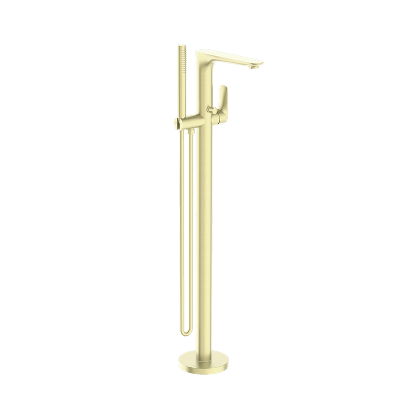 Bianca Freestanding Bath Mixer with Hand Shower Brushed Gold