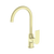 Nero Bianca Kitchen Mixer Gooseneck Spout Brushed Gold