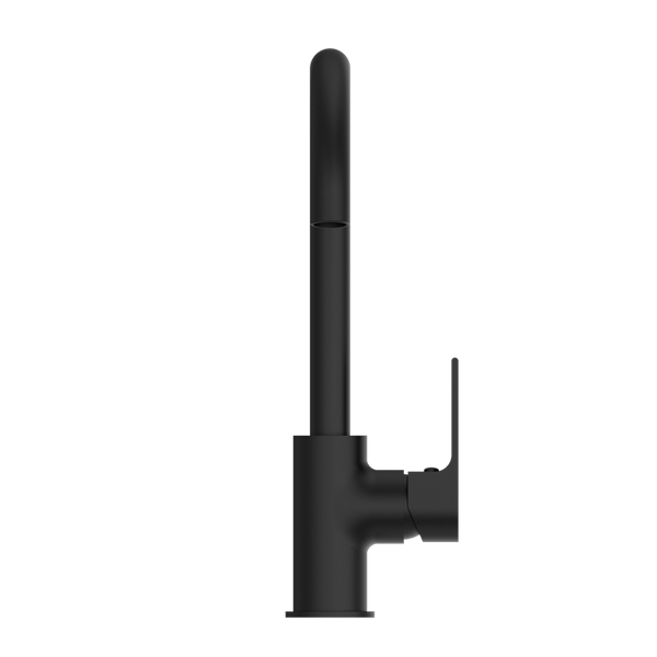 Nero Bianca Kitchen Mixer Gooseneck Spout Matte Black