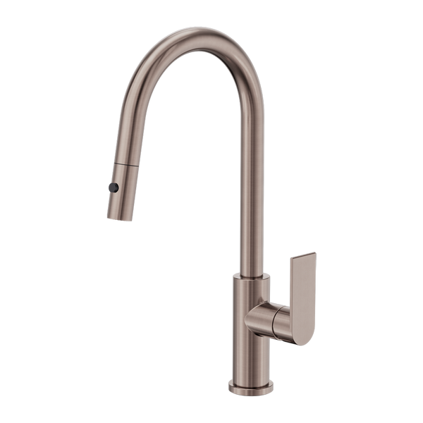 Nero Bianca Pull Out Sink Mixer with Vegie Spray Function Brushed Bronze