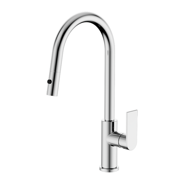 Nero Bianca Pull Out Sink Mixer with Vegie Spray Function Chrome
