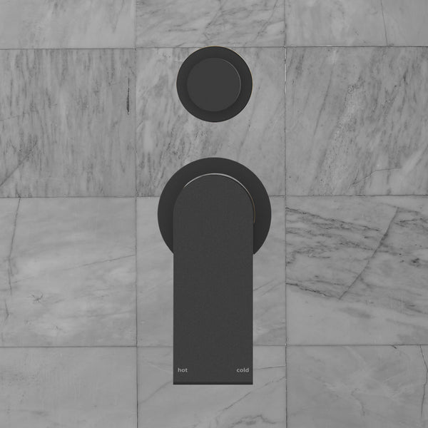 Nero Bianca Shower Mixer with Divertor Separate Back Plate Matte Black