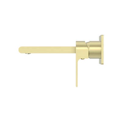 Bianca Wall Basin/Bath Mixer 187mm Brushed Gold