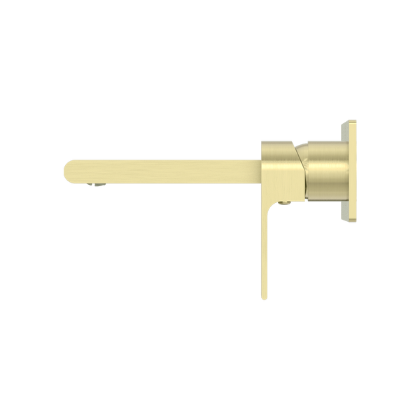 Nero Bianca Wall Basin/Bath Mixer 230mm Brushed Gold
