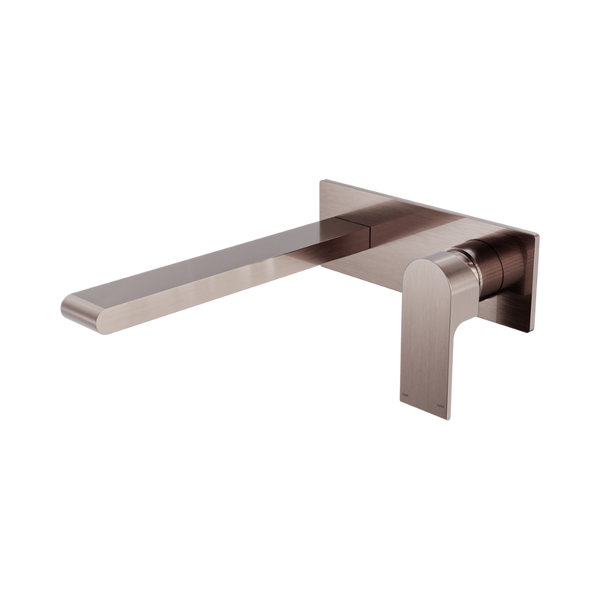 Nero Bianca Wall Basin/Bath Mixer 230mm Brushed Bronze