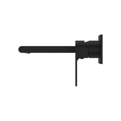 Bianca Wall Basin/Bath Mixer 230mm Matte Black