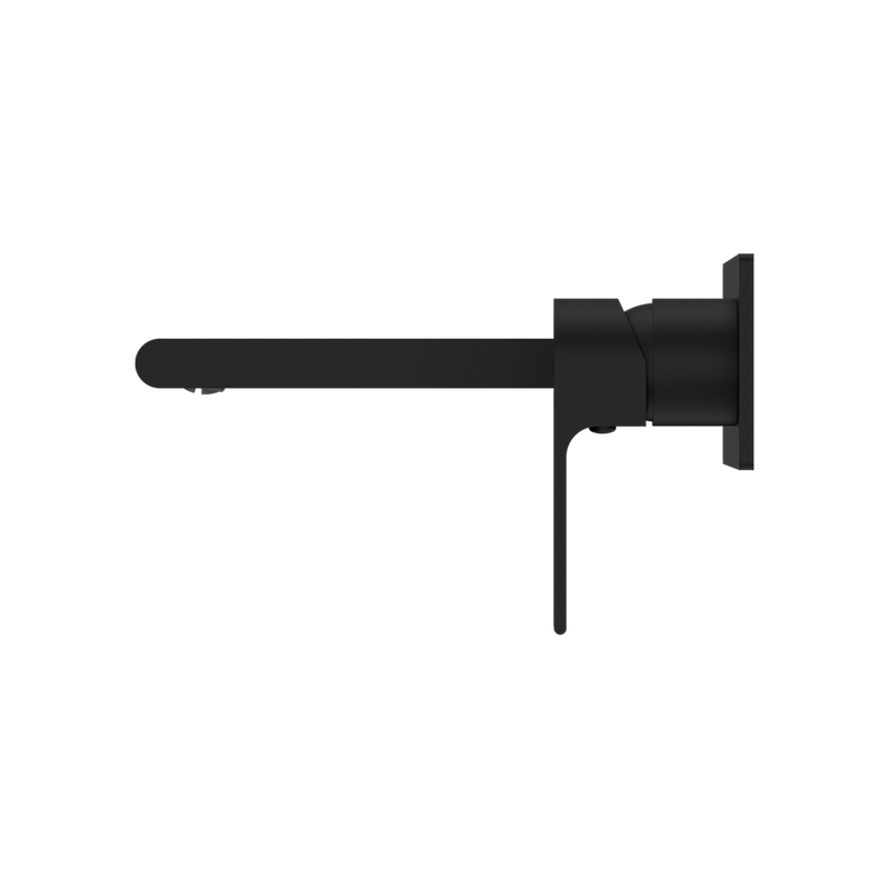 Bianca Wall Basin/Bath Mixer 230mm Matte Black