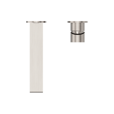 Bianca Wall Basin/Bath Mixer Separate Back Plate 187mm Brushed Nickel