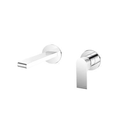 Bianca Wall Basin/Bath Mixer Separate Backplate 230mm Chrome