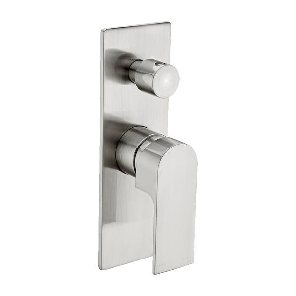 Nero Bianca Shower Mixer with Divertor Brushed Nickel