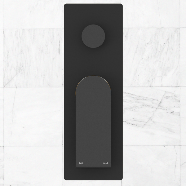 Nero Bianca Shower Mixer with Divertor Matte Black