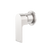 Nero Bianca Shower Mixer with 60mm Round Plate Brushed Nickel