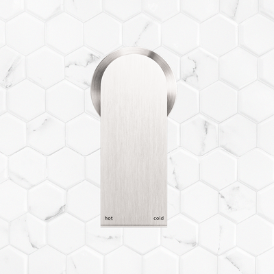 Bianca Shower Mixer with 60mm Round Plate Brushed Nickel