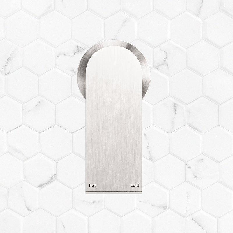 Bianca Shower Mixer with 60mm Round Plate Brushed Nickel