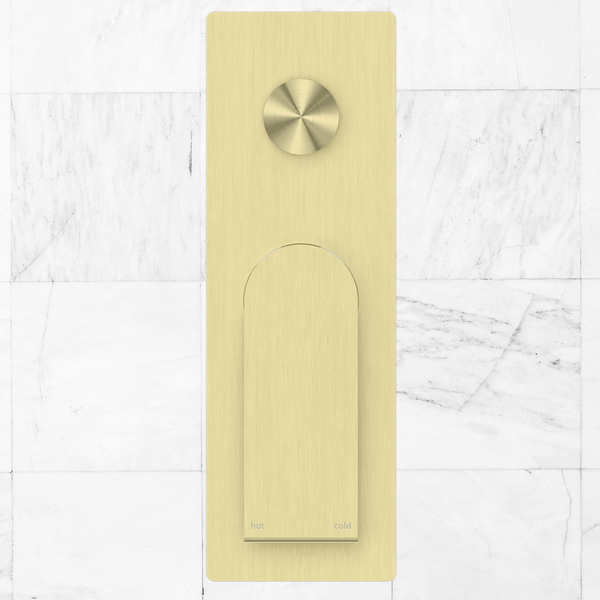 Nero Bianca Shower Mixer with Divertor Brushed Gold