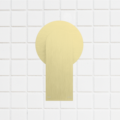 Bianca Shower Mixer with 80mm Round Plate Brushed Gold