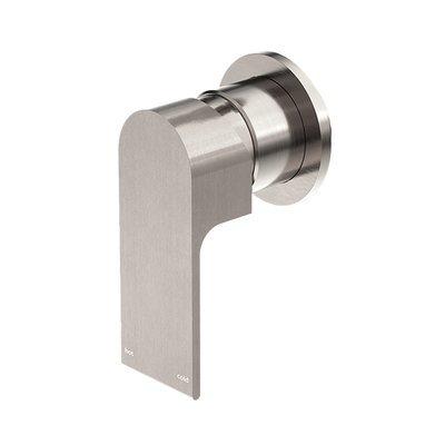 Bianca Shower Mixer with 80mm Round Plate Brushed Nickel