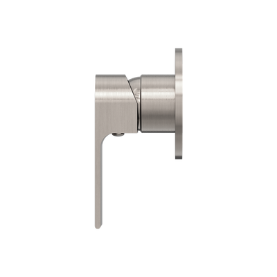 Bianca Shower Mixer with 80mm Round Plate Brushed Nickel