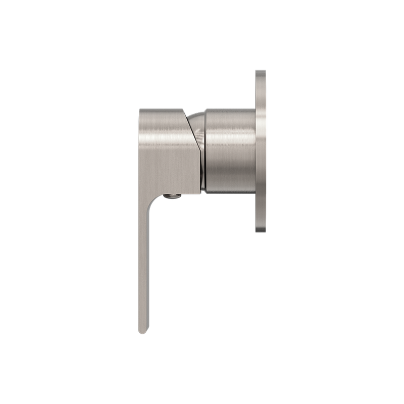 Bianca Shower Mixer with 80mm Round Plate Brushed Nickel