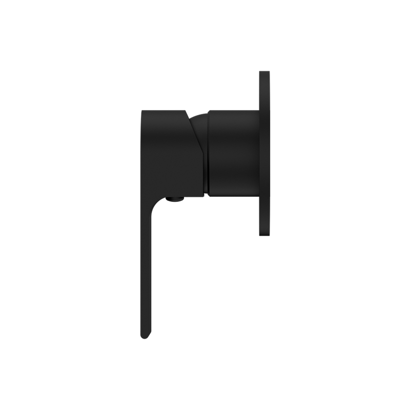 Bianca Shower Mixer with 80mm Round Plate Matte Black