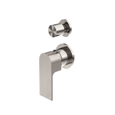 Bianca Shower Mixer with Divertor Separate Back Plate Brushed Nickel