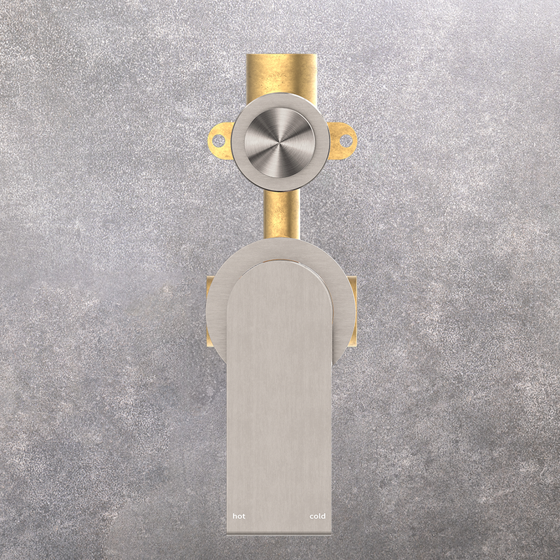 Bianca Shower Mixer with Divertor Separate Back Plate Brushed Nickel