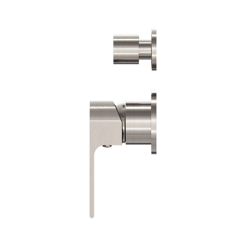Bianca Shower Mixer with Divertor Separate Back Plate Brushed Nickel