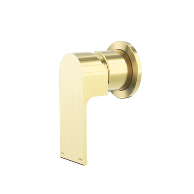 Bianca Shower Mixer with 60mm Round Plate Brushed Gold