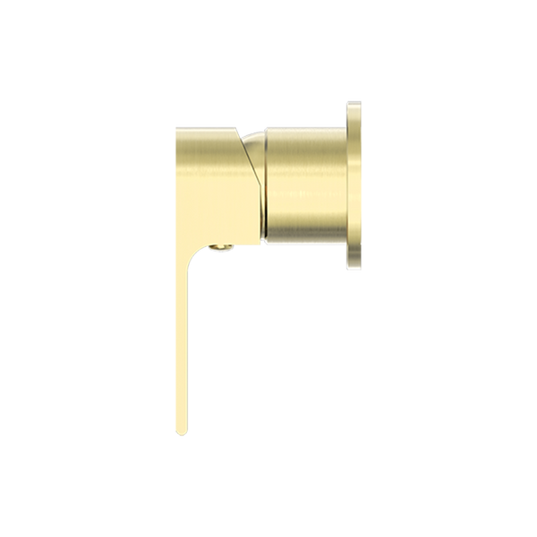 Nero Bianca Shower Mixer with 60mm Round Plate Brushed Gold