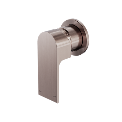 Nero Bianca Shower Mixer with 60mm Round Plate Brushed Bronze