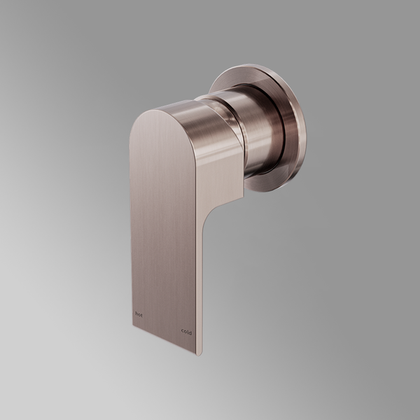Nero Bianca Shower Mixer with 60mm Round Plate Brushed Bronze
