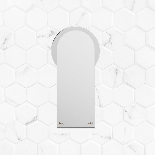 Nero Bianca Shower Mixer with 60mm Round Plate Chrome