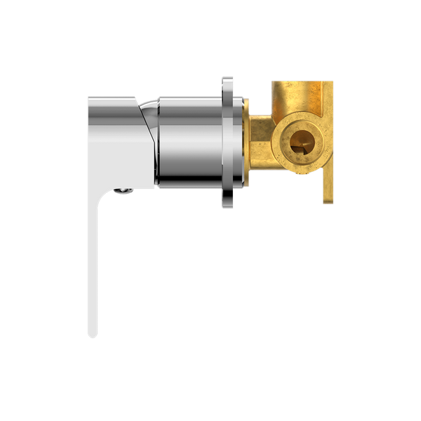 Nero Bianca Shower Mixer with 60mm Round Plate Chrome