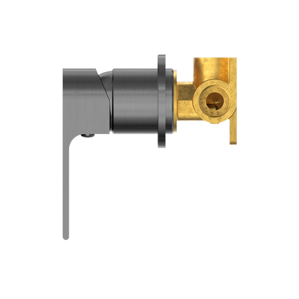 Nero Bianca Shower Mixer with 60mm Round Plate Gunmetal