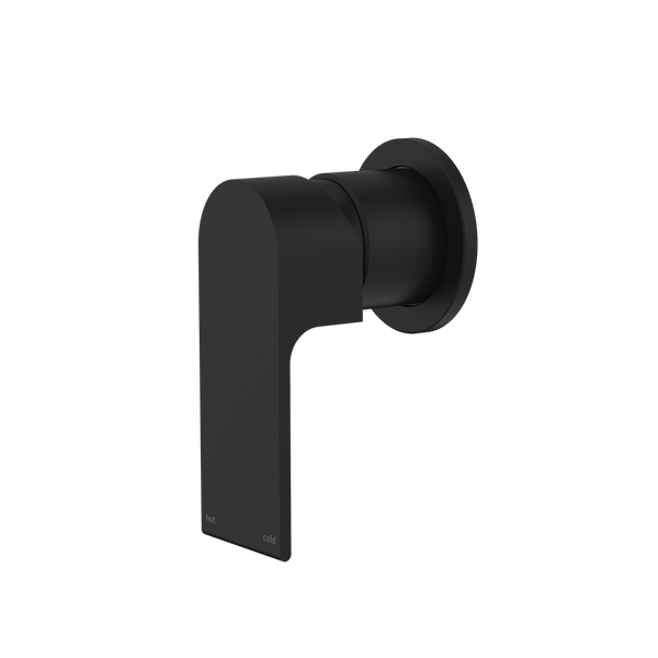 Nero Bianca Shower Mixer with 60mm Round Plate Matte Black