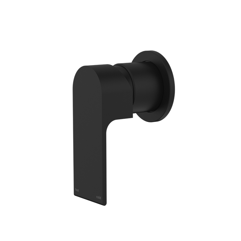 Bianca Shower Mixer with 60mm Round Plate Matte Black