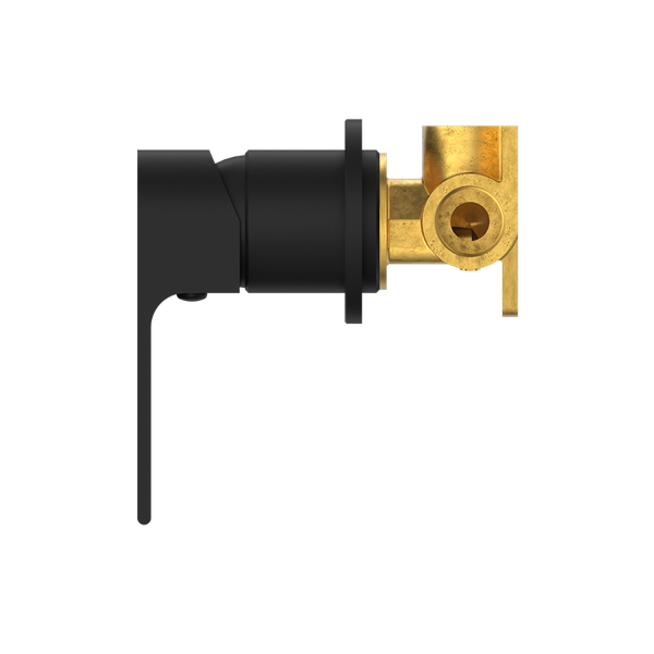 Nero Bianca Shower Mixer with 60mm Round Plate Matte Black