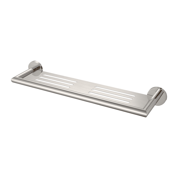 Nero Dolce Metal Shower Shelf Brushed Nickel