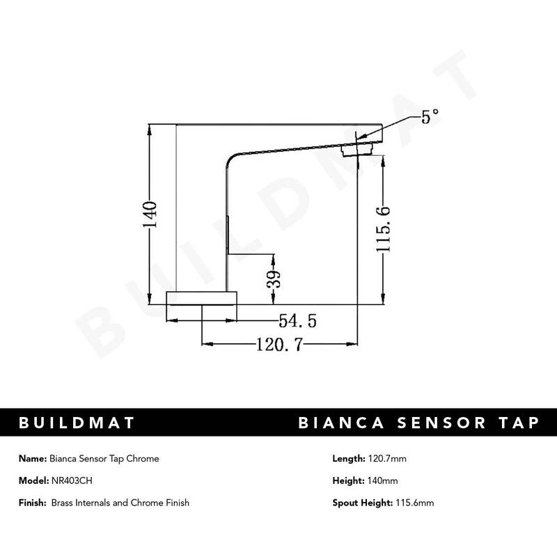 Bianca Sensor Tap Chrome