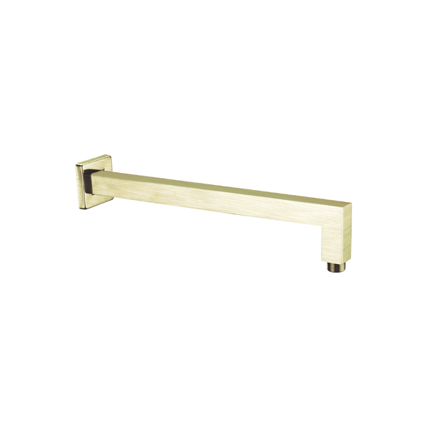 Nero Square Shower Arm Brushed Gold