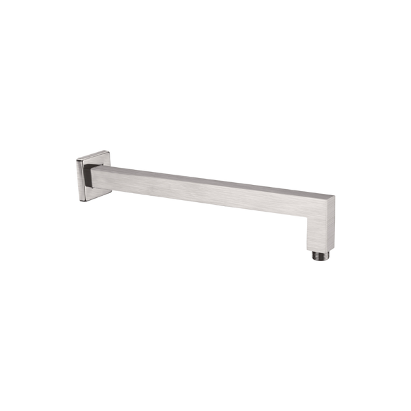 Nero Square Shower Arm Brushed Nickel