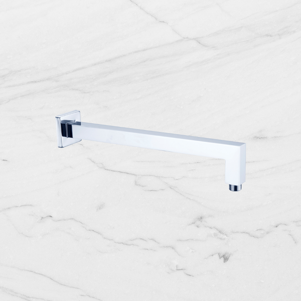 Nero Square Shower Arm Chrome