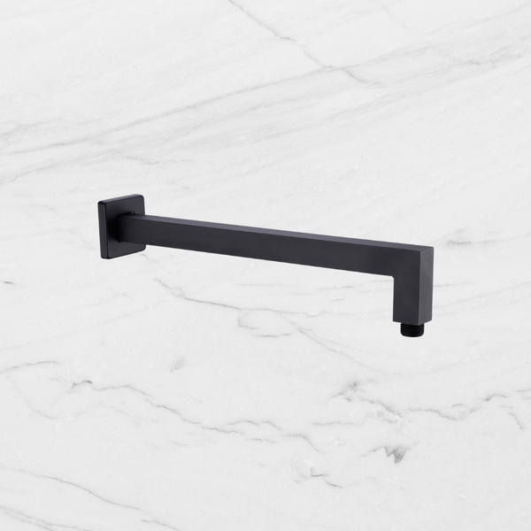 Nero Square Shower Arm Matte Black